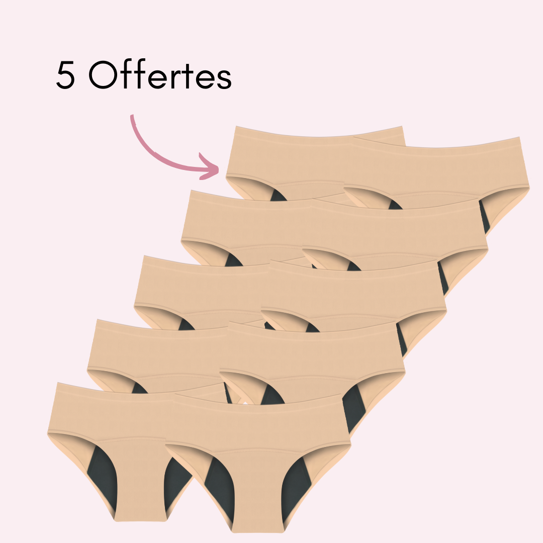 Culotte Menstruelle Nina sans coutures (taille haute)
