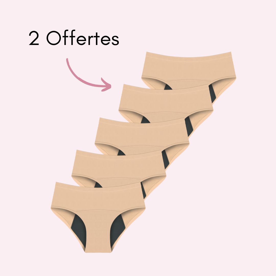 Culotte Menstruelle Nina sans coutures (taille haute)