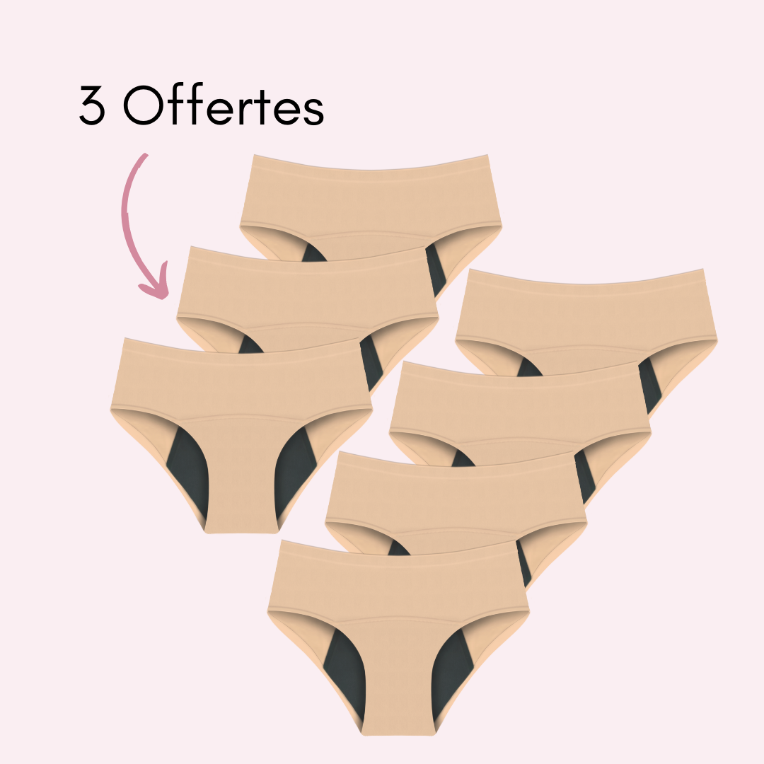 Culotte Menstruelle Nina sans coutures (taille haute)