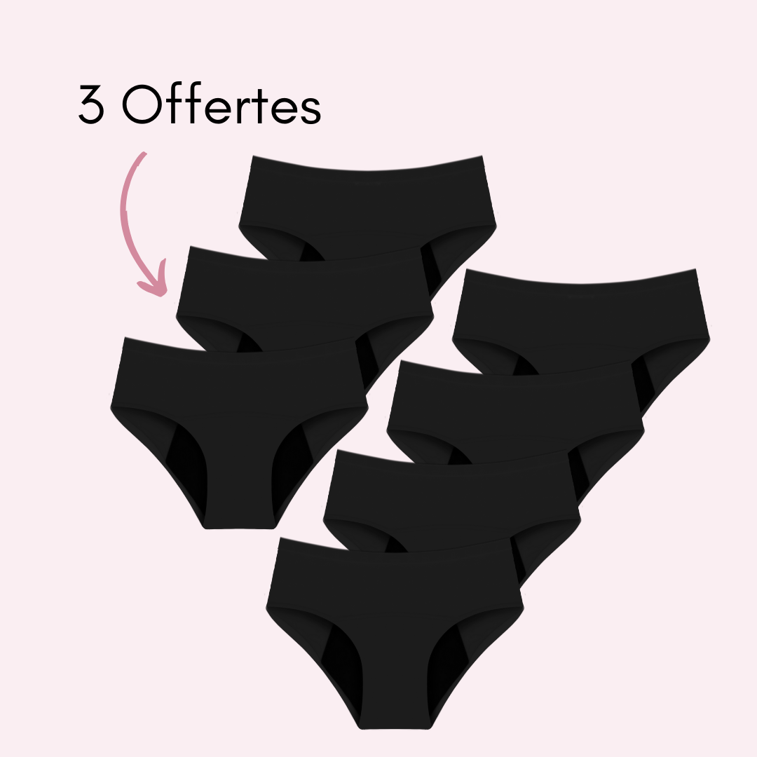 Culotte Menstruelle Nina sans coutures (taille haute)