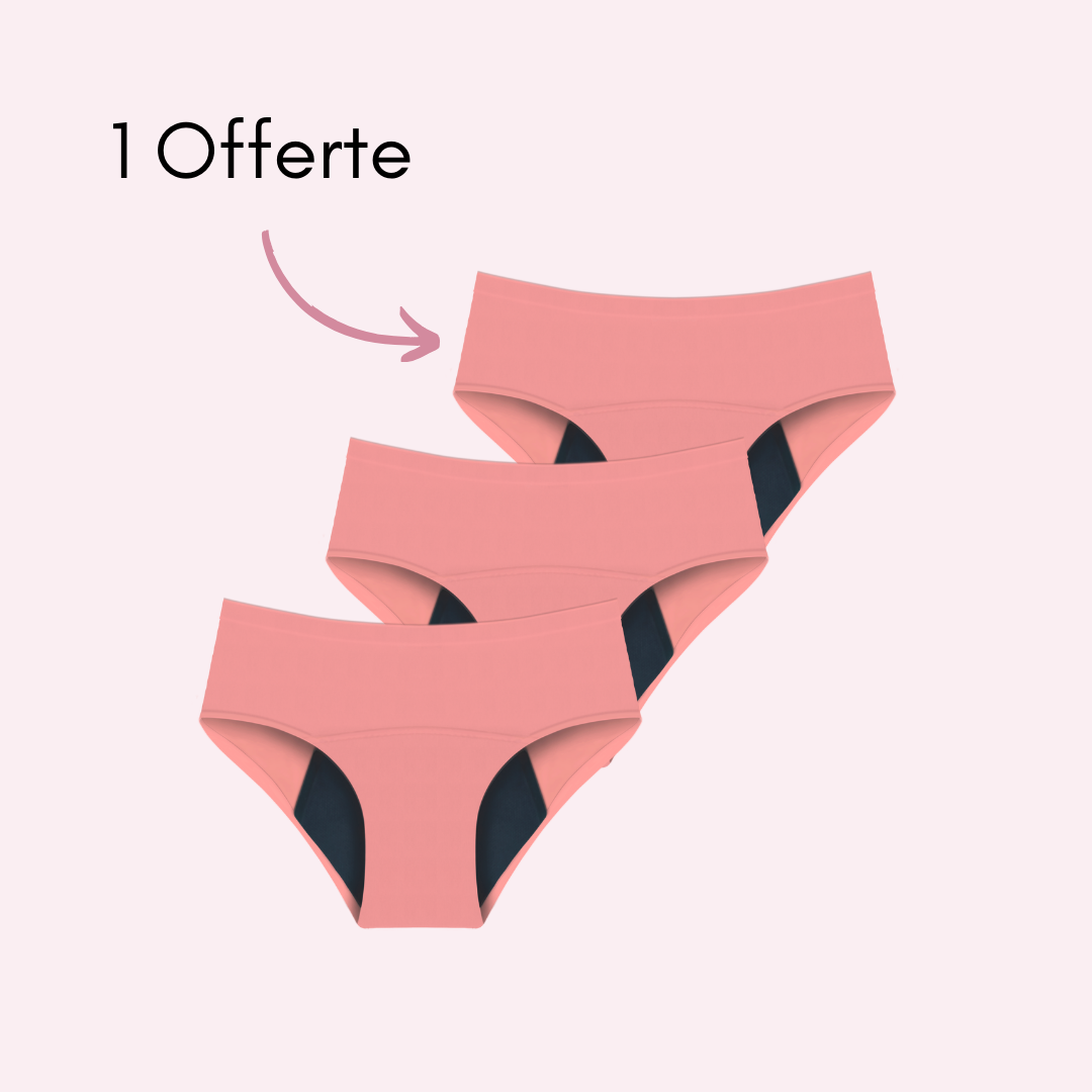 Culotte Menstruelle Nina sans coutures (taille haute)