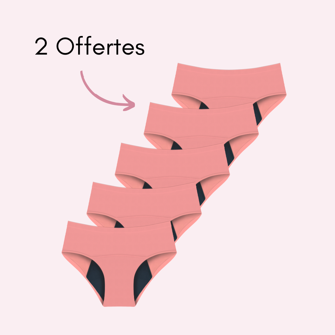 Culotte Menstruelle Nina sans coutures (taille haute)