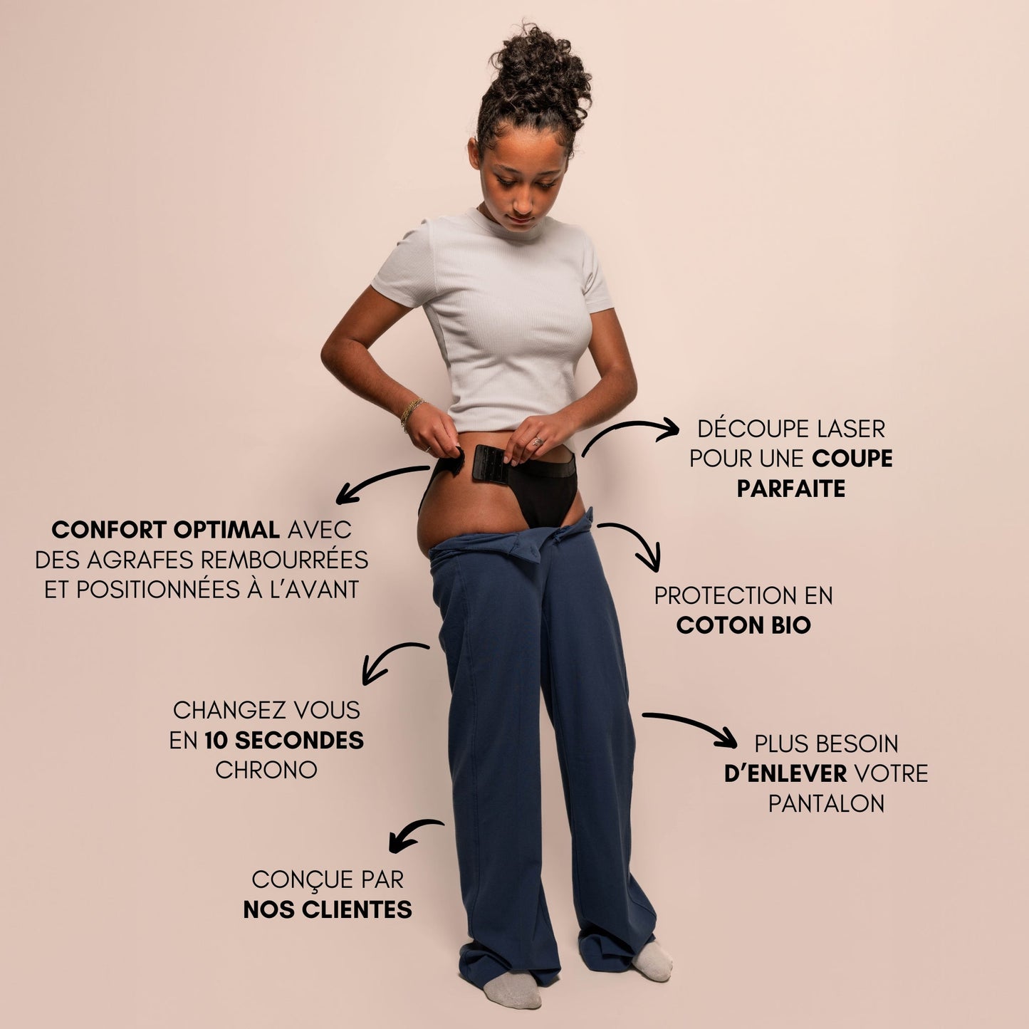 Culotte Menstruelle Ados Arya détachable (Nouveauté) Conçue avec nos clientes ✨