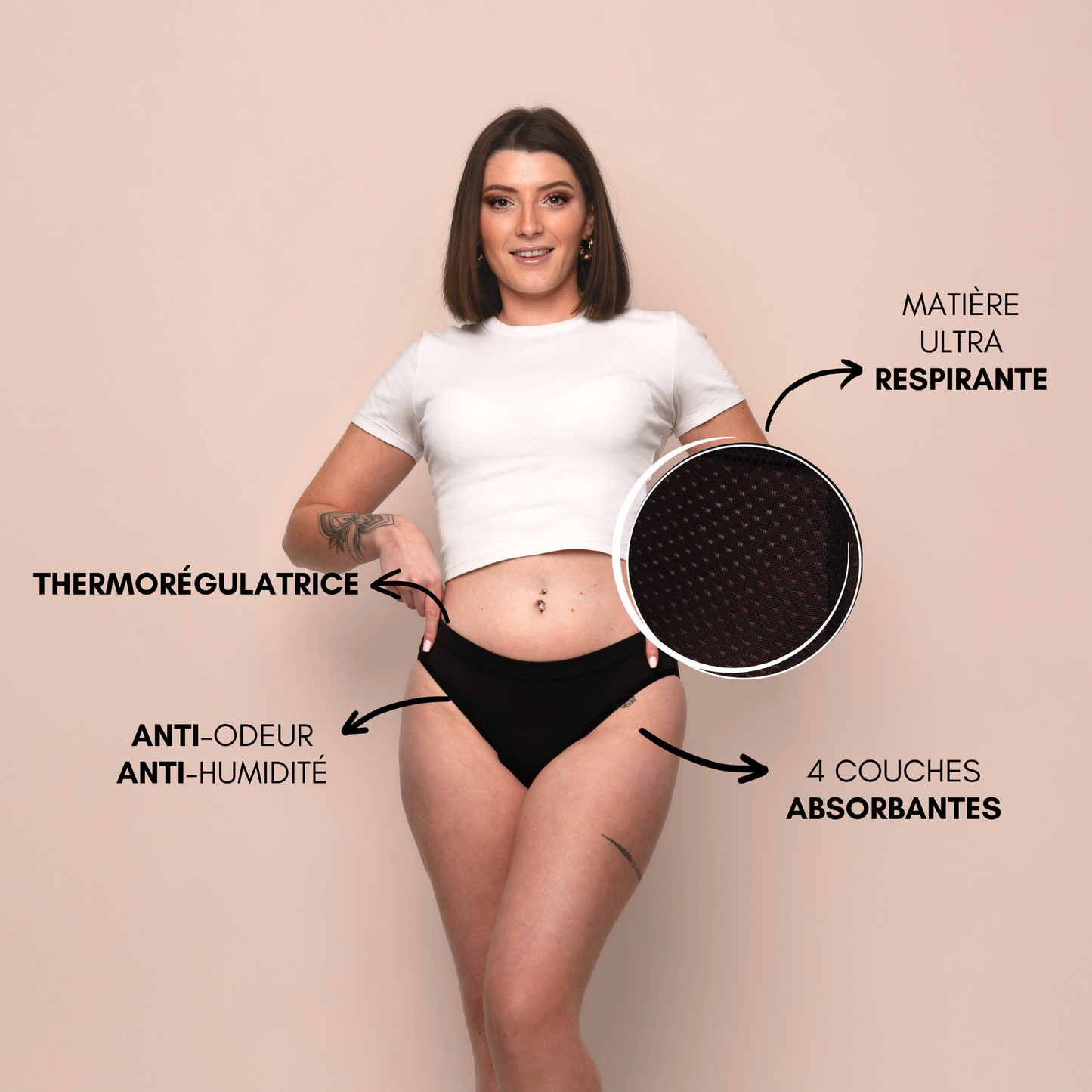 Culotte Menstruelle Respirante Aurore (Nouveauté) Conçue avec nos clientes ✨