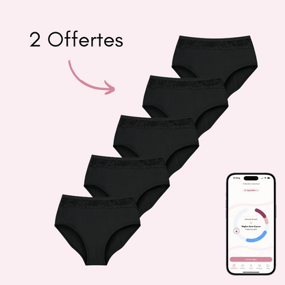 Culotte Menstruelle Clémence (taille haute) Nouveauté