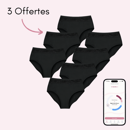 Culotte Menstruelle Clémence (taille haute) Nouveauté