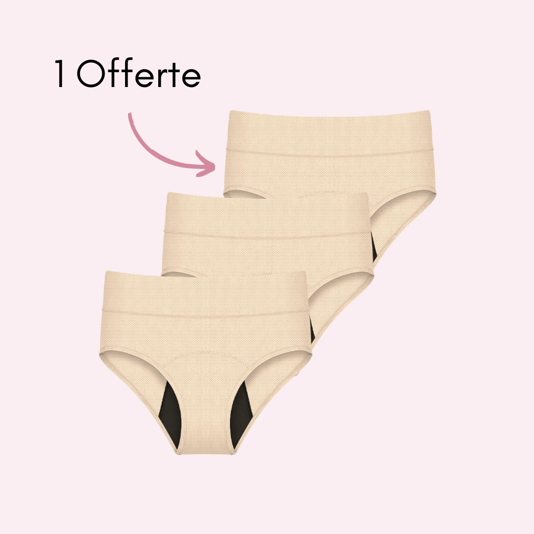 Culotte Menstruelle Respirante Ados Céleste
