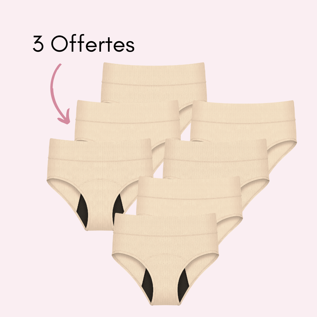 Culotte Menstruelle Respirante Ados Céleste