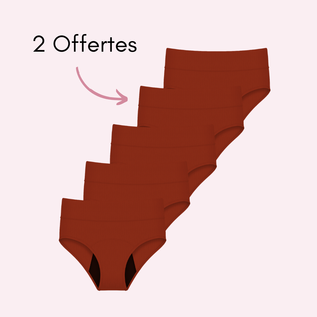 Culotte Menstruelle Respirante Ados Céleste