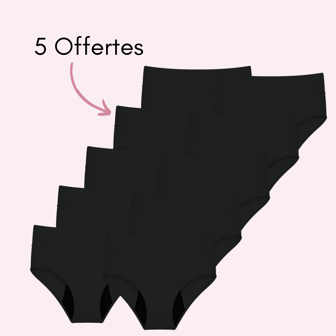 Culotte Menstruelle Respirante Ados Céleste