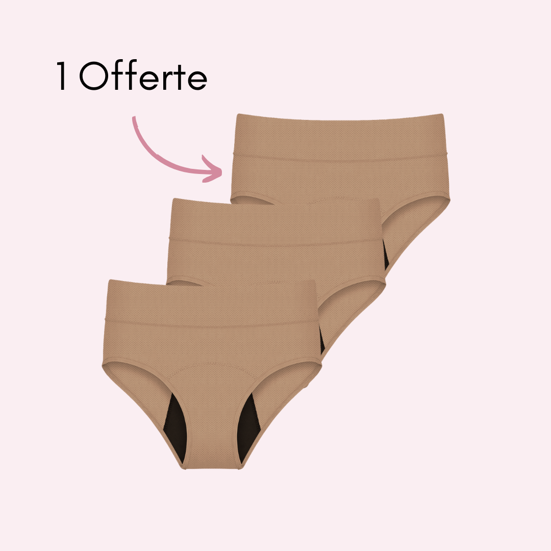 Culotte Menstruelle Respirante Ados Céleste