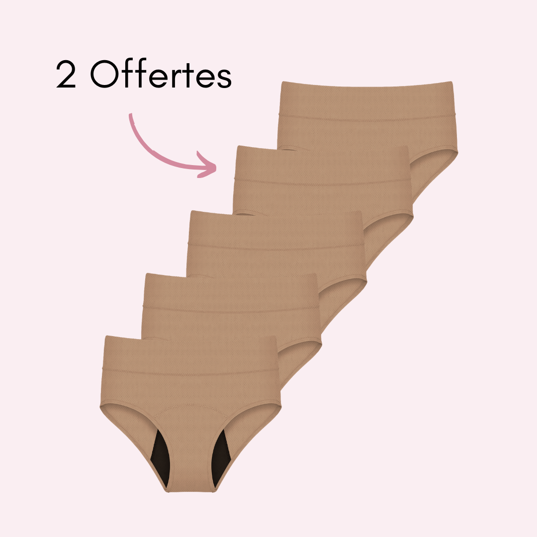 Culotte Menstruelle Respirante Ados Céleste