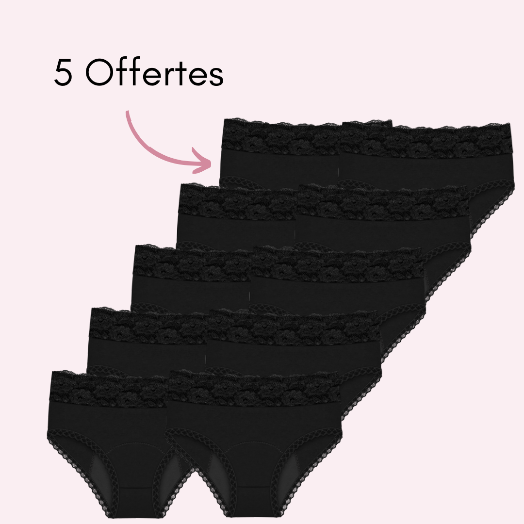Culotte Menstruelle Chloé (taille haute)