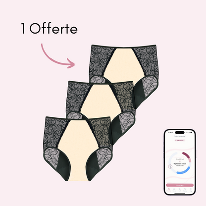 Culotte Menstruelle Flora taille haute (Nouveauté)