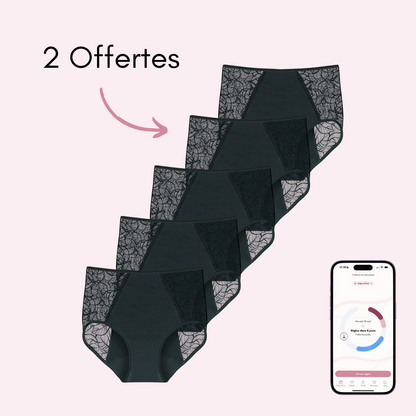 Culotte Menstruelle Flora taille haute (Nouveauté)