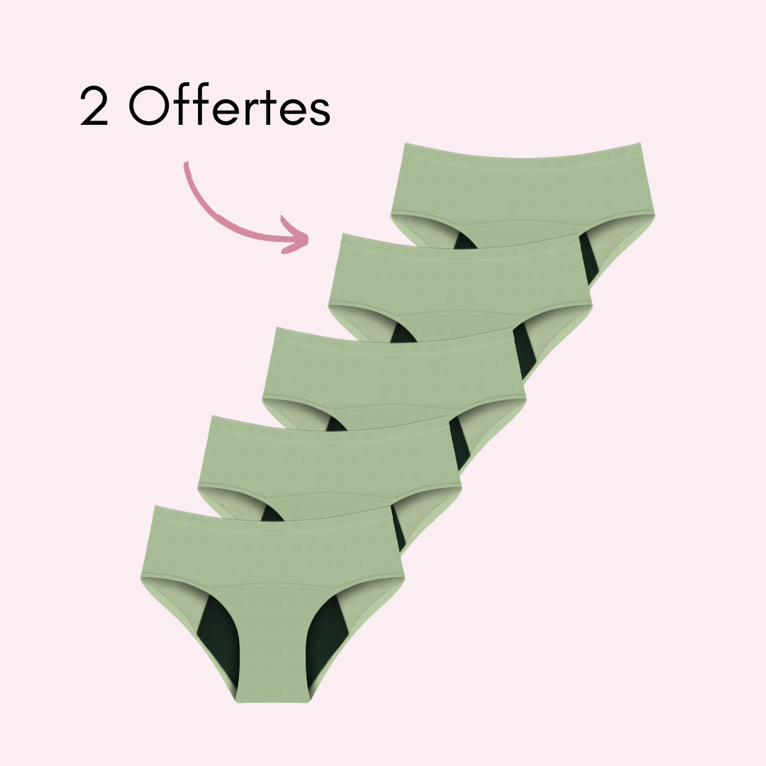 Culotte Menstruelle Nina sans coutures (taille haute) - Edition Limitée