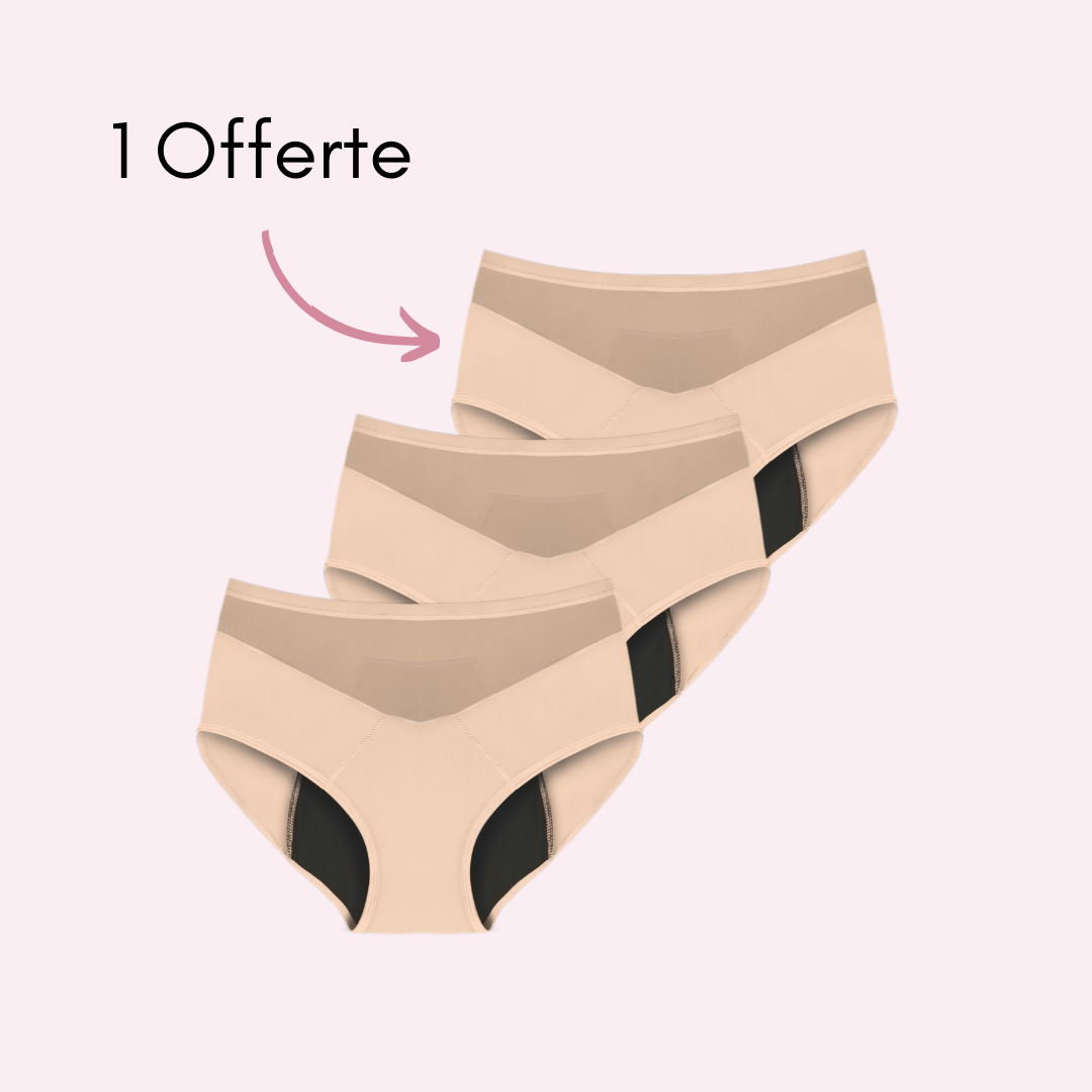 Culotte Menstruelle Vanessa taille haute (Nouveauté)