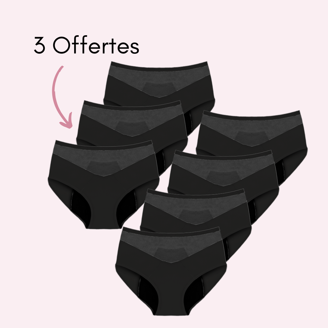 Culotte Menstruelle Vanessa taille haute (Nouveauté)